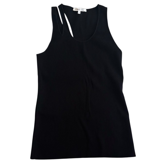 HELMUT LANG Ribbed Slash Tank SZ Small - Picture 2 of 7